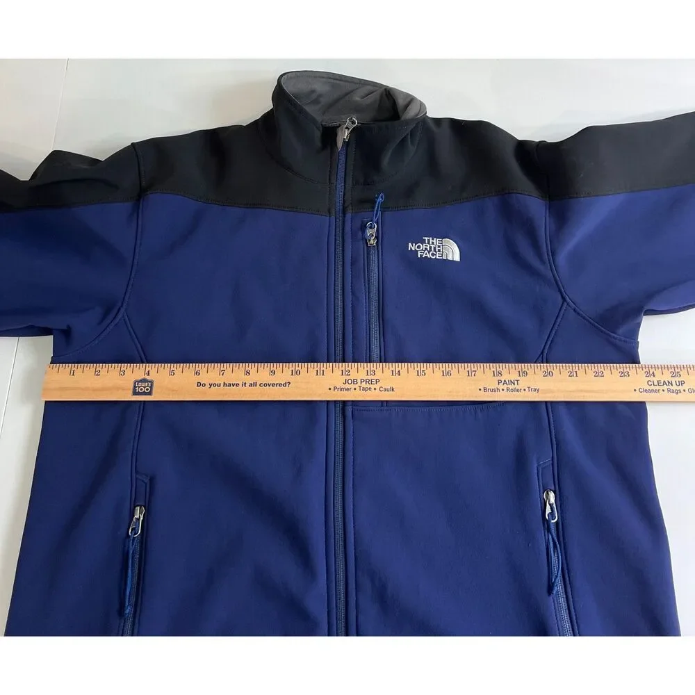 The North Face Men's Apex Soft Shell Jacket Blue Black Size L
